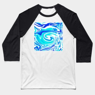 Liquid Marbling Effect Baseball T-Shirt